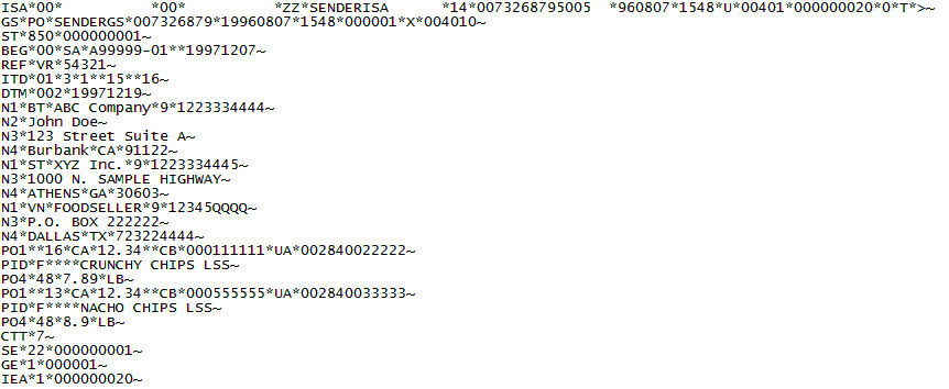 X12 example