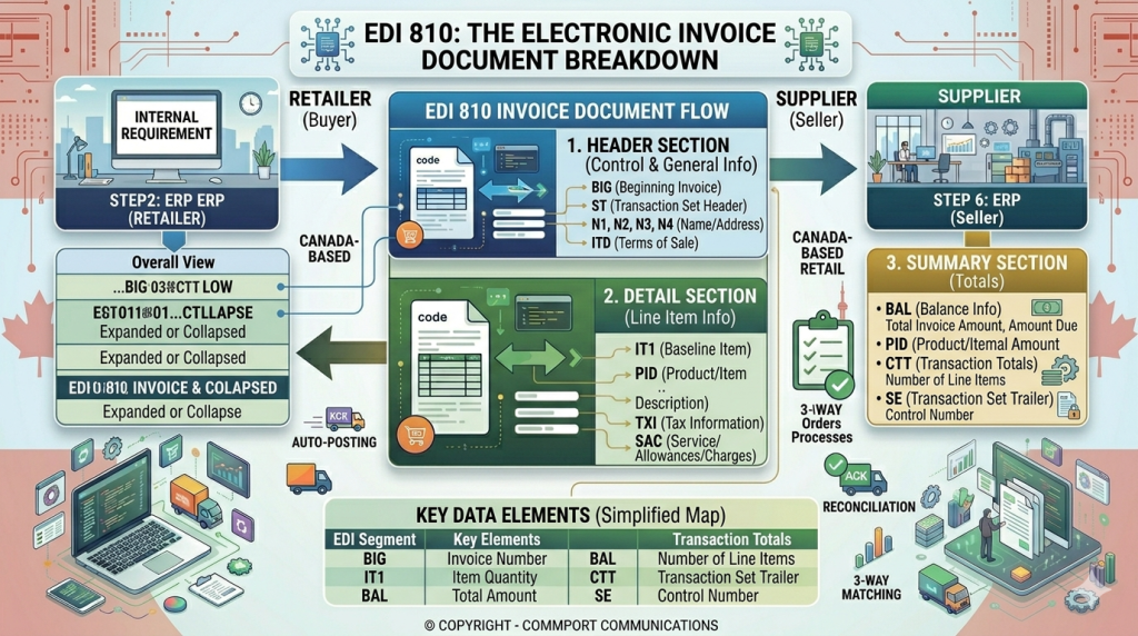 EDI 810 - Invoice - Document - Structure
