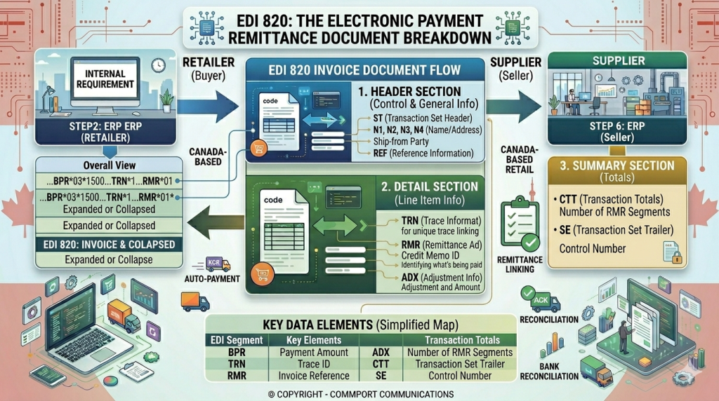 EDI 820 - Payment Reconciliation - Document - Structure